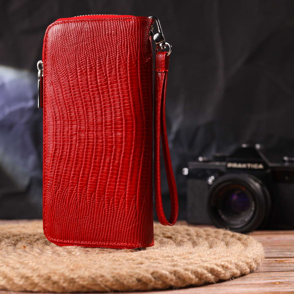 Гаманець Canpellini З натуральної шкіри Червоний (21613) - зображення 9