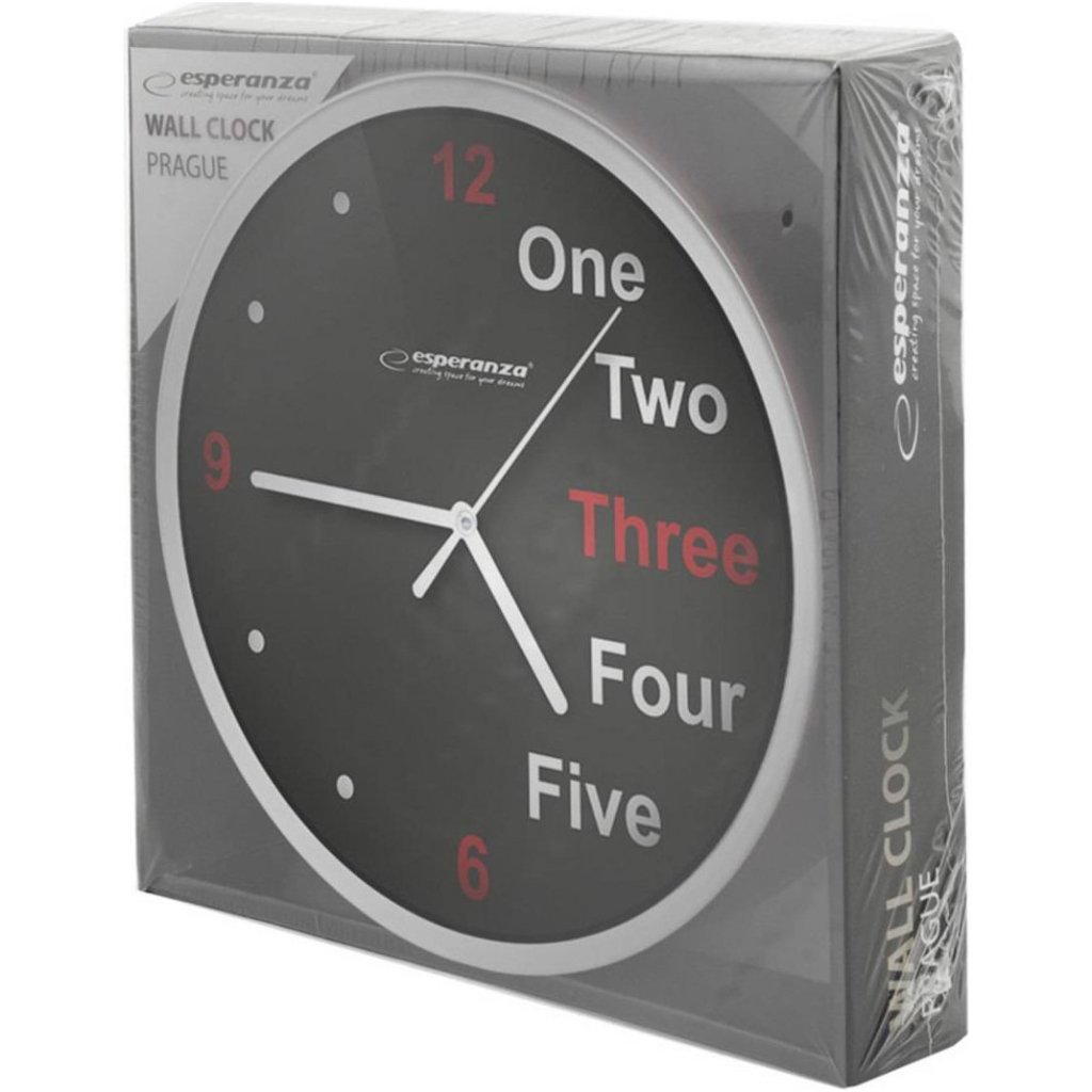 Настінний годинник Esperanza Wall Clock Prague 20 см White (EHC014W) - зображення 3