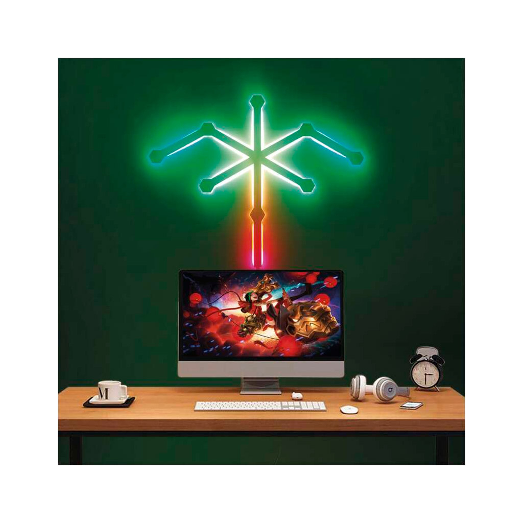 Світильник EMOS ZIW249R LINES 9шт. 34 Вт, RGBIC, WIFI white (ZIW249R) - зображення 12