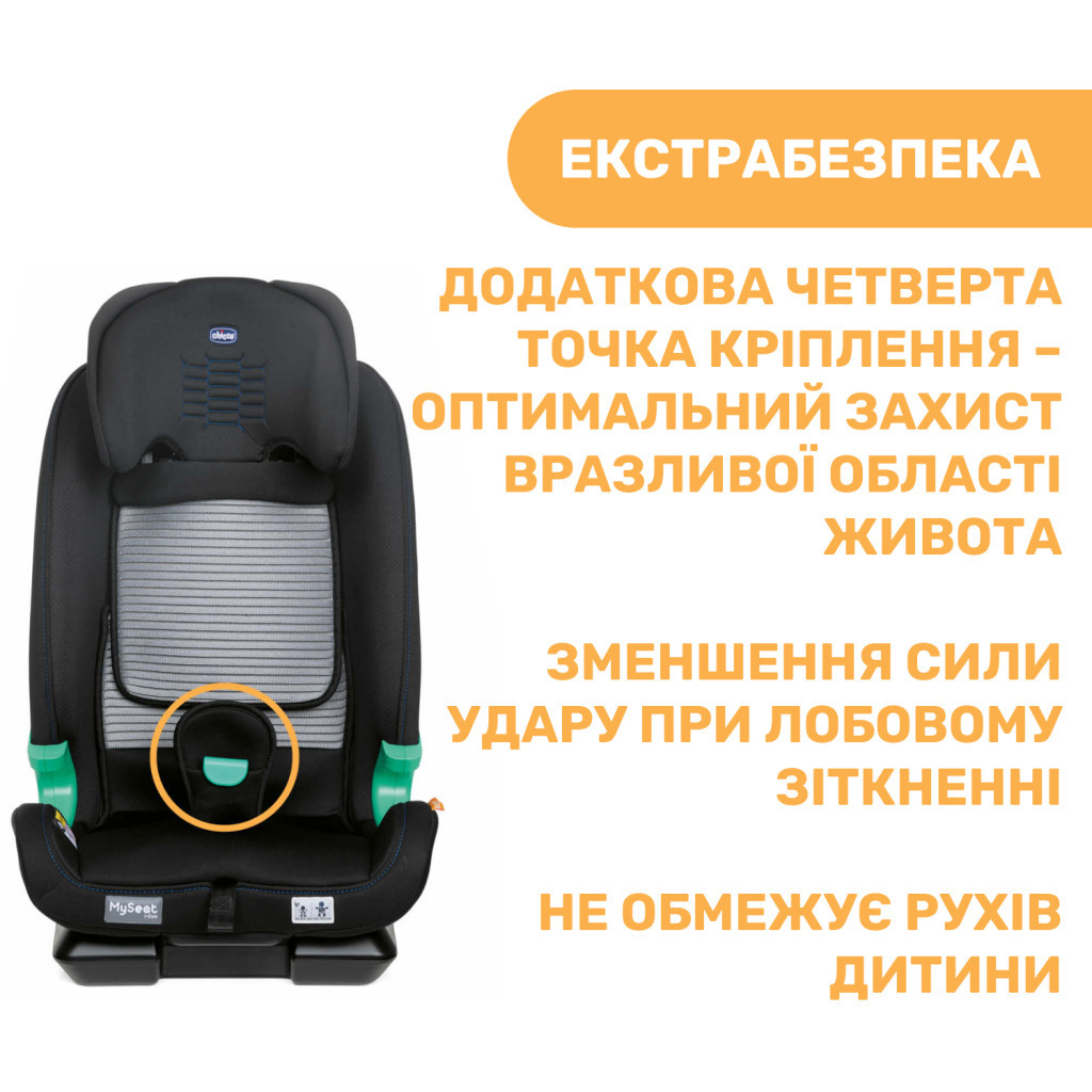 Автокрісло Chicco MySeat i-Size Air Чорне (79873.72) - зображення 8
