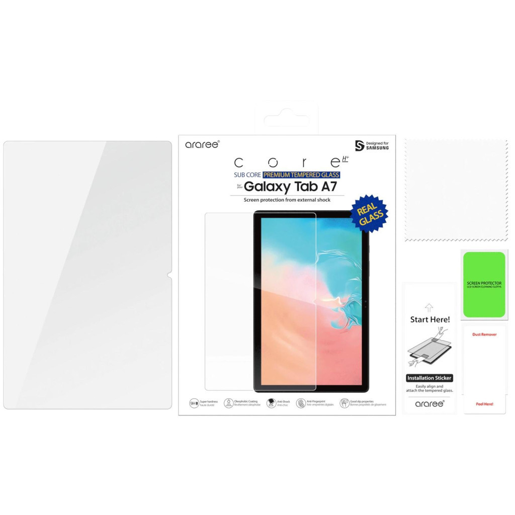 Скло захисне Samsung KD Lab Tepmered Glass Galaxy Tab A7 (T500/505) Transparent (GP-TTT505KDATW) - зображення 2