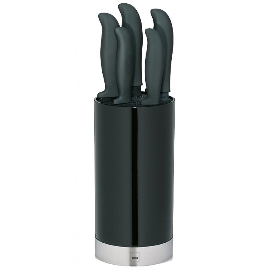Набір ножів Kela Acida с подставкой 6 предметов Black (11287) - зображення 1