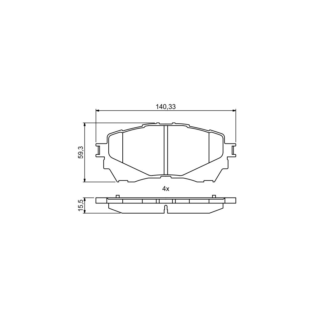 Гальмівні колодки Bosch 0986494793 - зображення 3