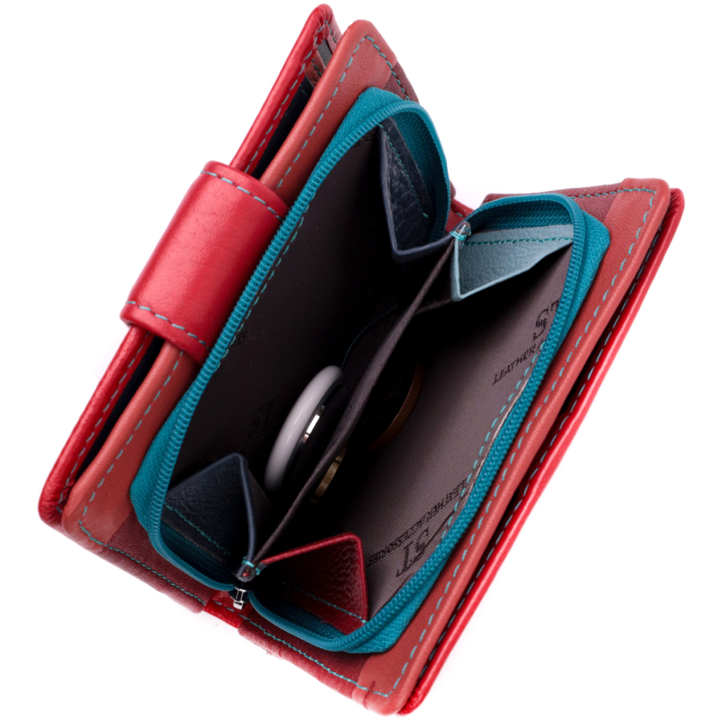 Гаманець ST Leather З натуральної шкіри Червоний (19437) - зображення 8