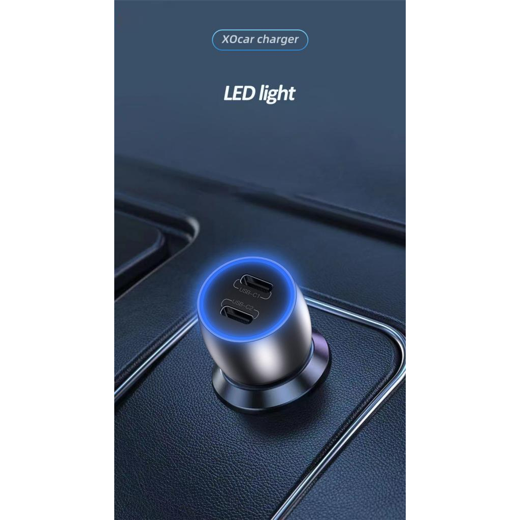 Зарядний пристрій XO CC51 2 Type-C PD (40W) Black (XO-CC51-BK) - зображення 2