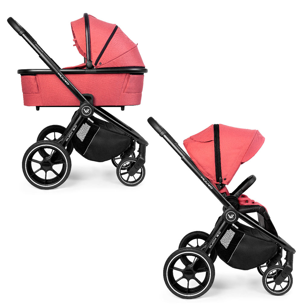 Коляска Muuvo 2 в 1 Quick 3.0 Pure Pink XL (KM2V1Q3.0PPXL) - зображення 1