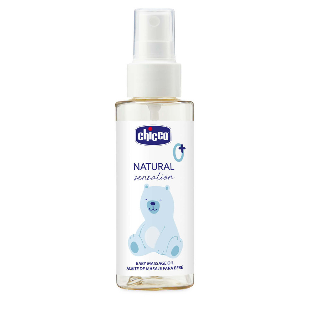 Дитяча олія Chicco Natural Sensation, для масажу 100 мл 8058664163786 (11522.00) - изображение 1