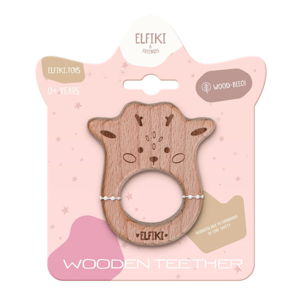 Прорізувач Elfiki дерев'яний Ельфик косуля Рубі (ІГ-0128) - зображення 1