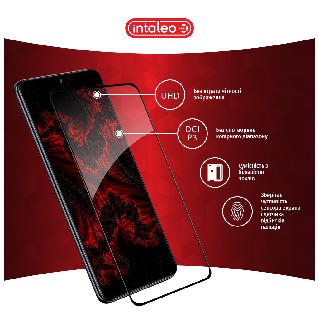 Скло захисне Intaleo Full Glue Xiaomi 12T/12T Pro Black (1283126546433) - зображення 4