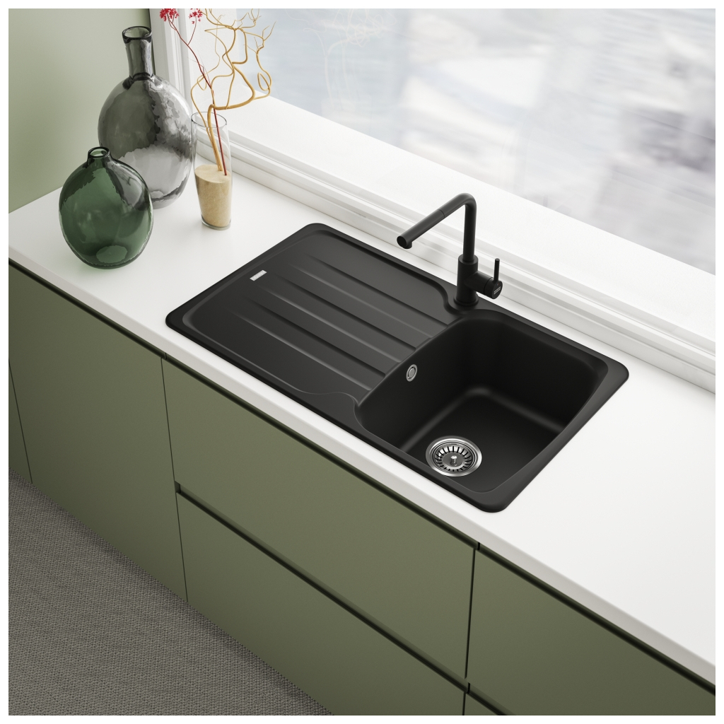 Змішувач Franke Lina L Pull Out, 254 мм , хром-чорний (115.0712.435) - зображення 6