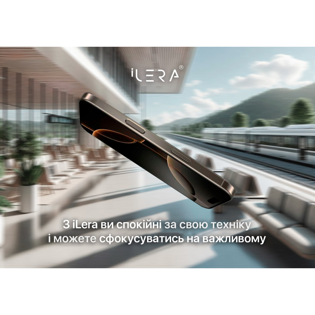 Скло захисне iLera Premium Sapphire Ultra + Corning Glass iPhone 16 Pro (ILPRSAP16PRO) - зображення 5