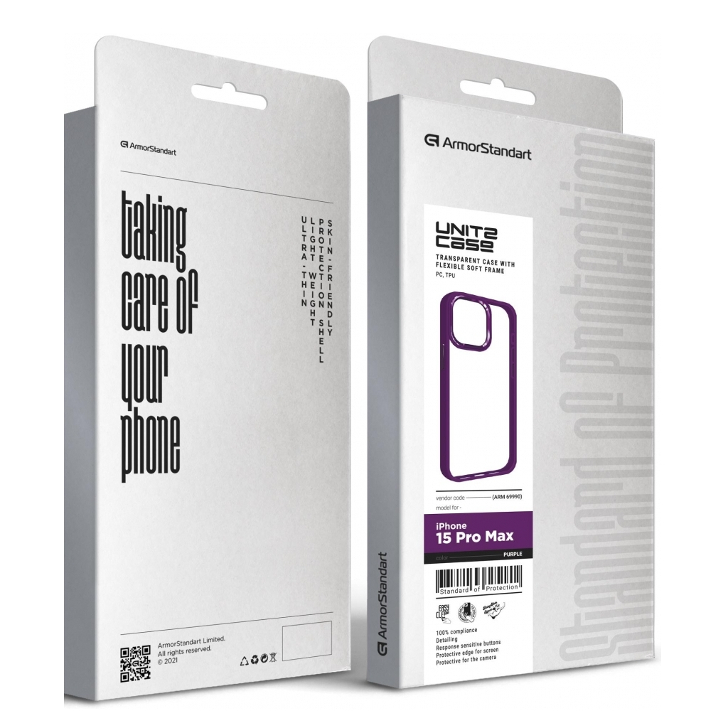 Чохол до мобільного телефона Armorstandart UNIT2 Apple iPhone 15 Pro Max Purple (ARM69990) - зображення 5
