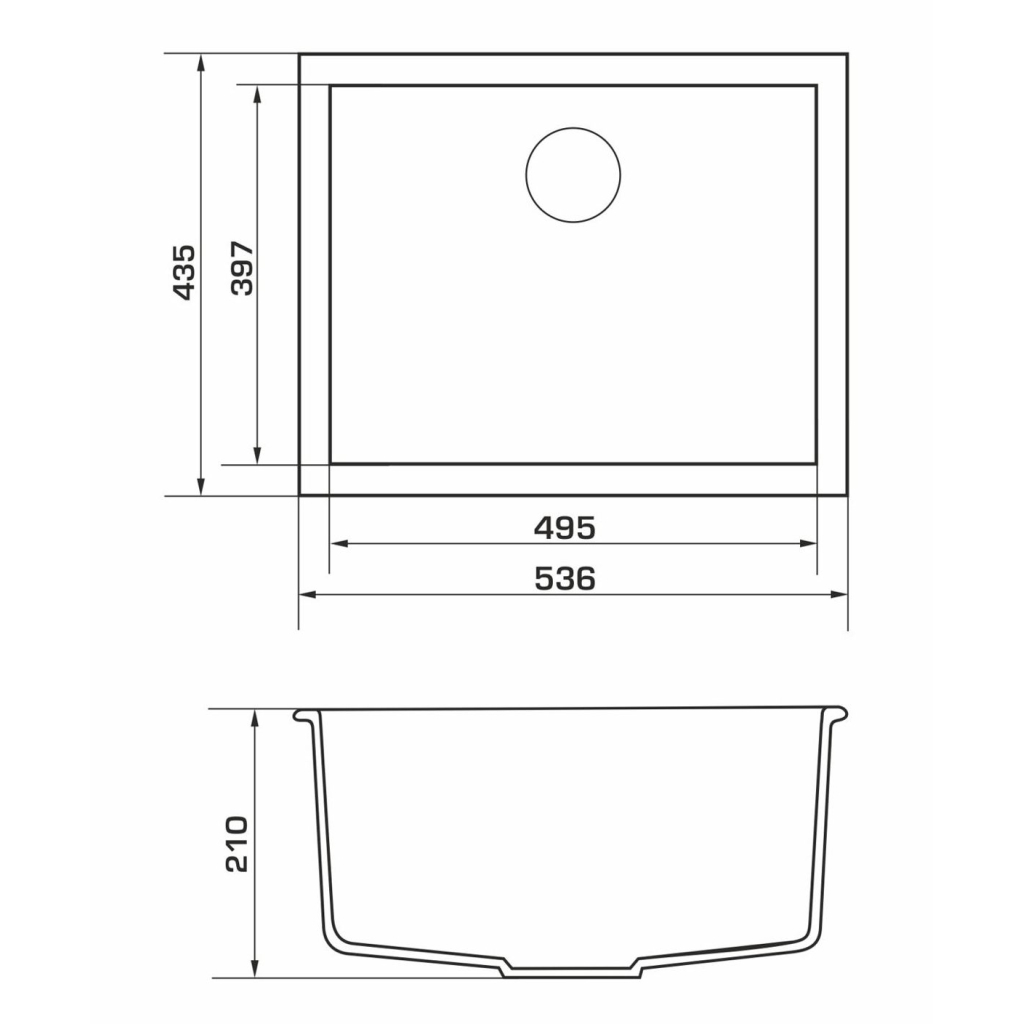 Мийка кухонна GRANADO UNDER TOP MAX grafito (gr3009) - зображення 6
