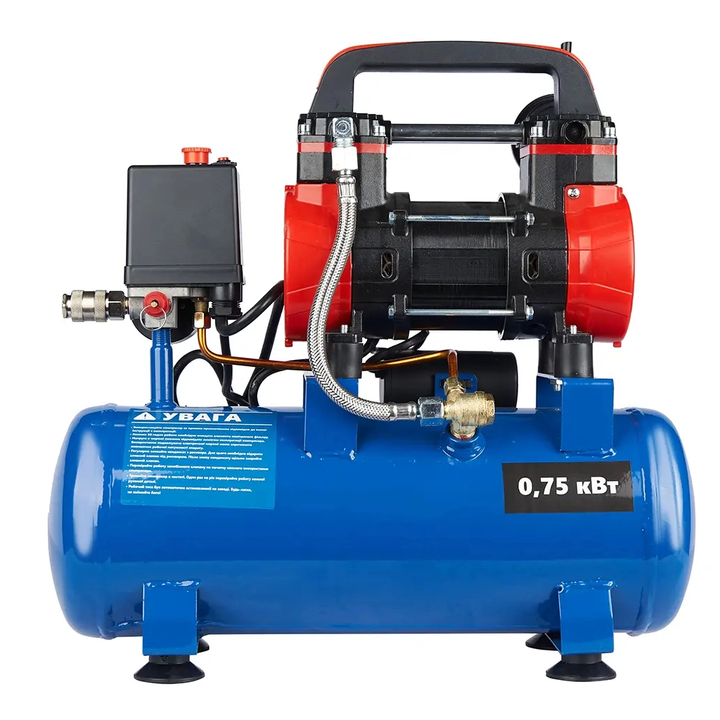 Компресор Enersol ES-AC100-8-2OF, 100 л/хв, 0.75 кВт, ресівер 8л. (ES-AC100-8-2OF) - зображення 3