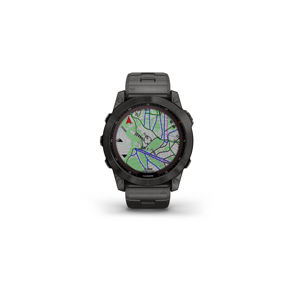 Смарт-годинник Garmin fenix 7X Sapph Sol Carbon Gray DLC Ti, GPS (010-02541-27) - зображення 4