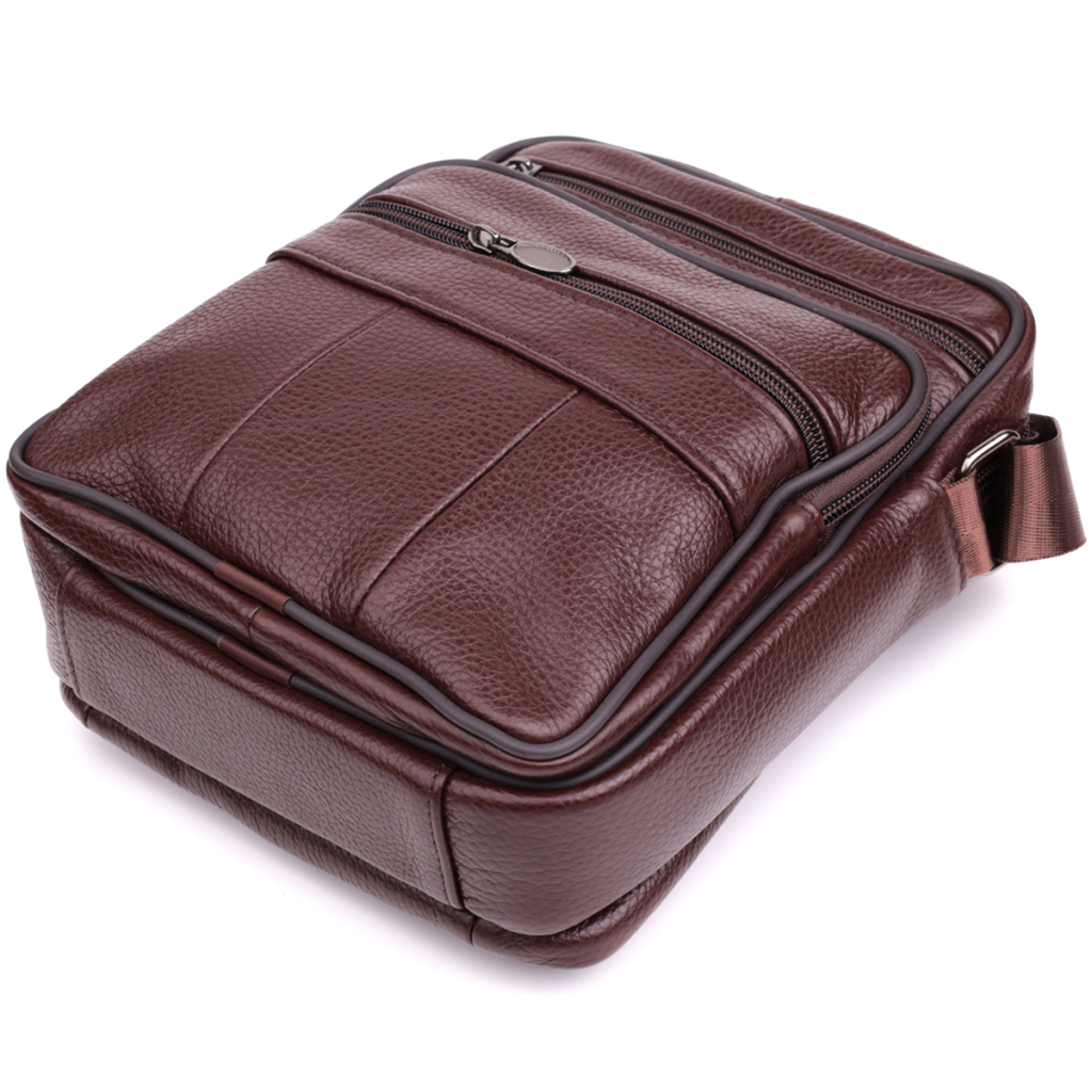 Сумка Vintage З натуральної шкіри Коричнева (22858) - зображення 6