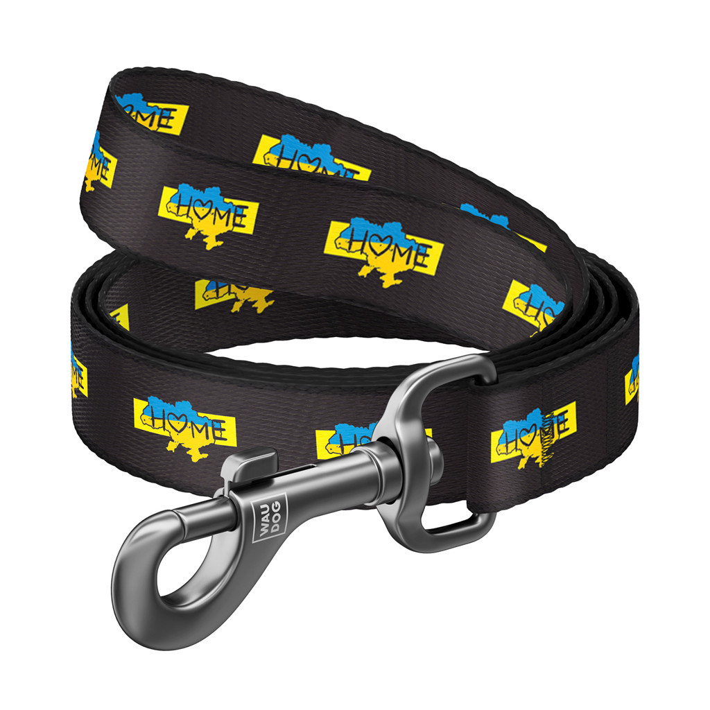 Повідець для собак WAUDOG Nylon "Дім" L-XXL 25 мм х 122 cм (342-0230) - зображення 1