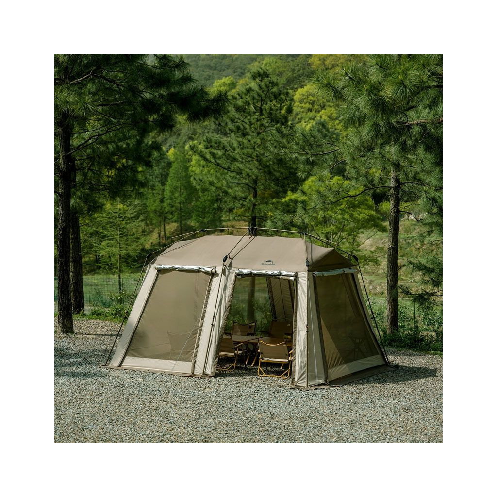 Тент Naturehike Village CNH23ZP12003, коричневий (6976023924668) - зображення 5