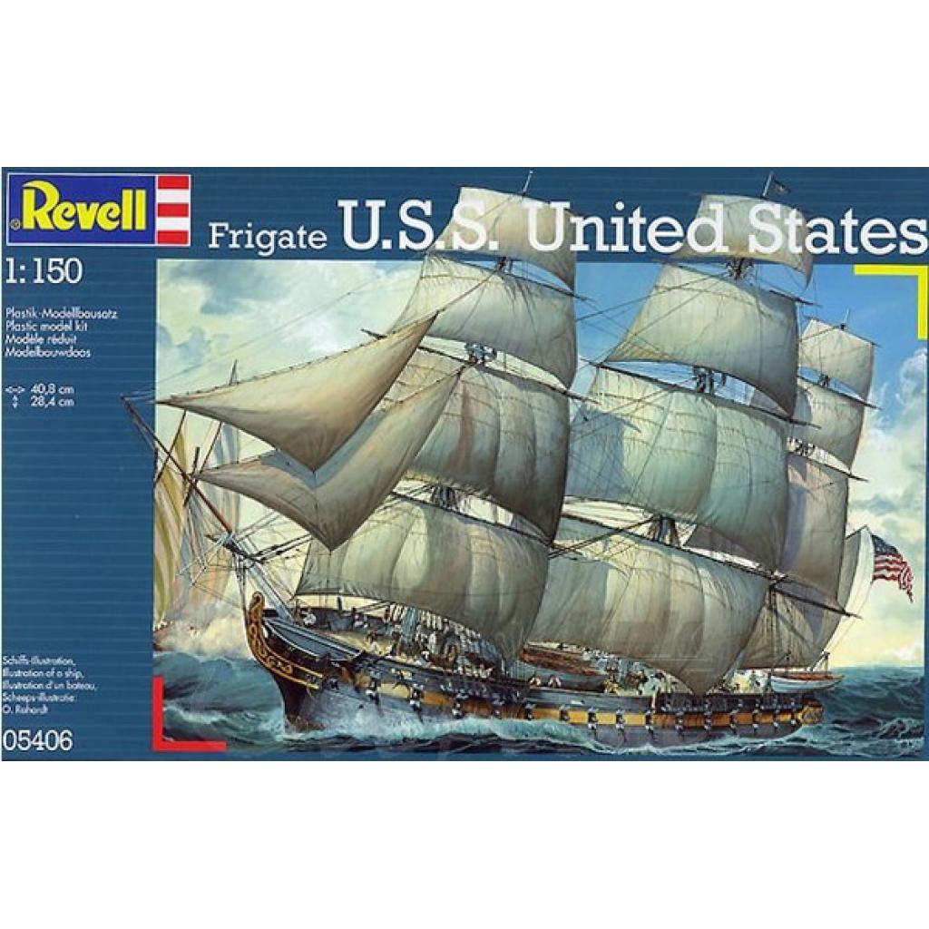 Збірна модель Revell Фрегат Fregate USS United States 1:150 (5406) - зображення 1