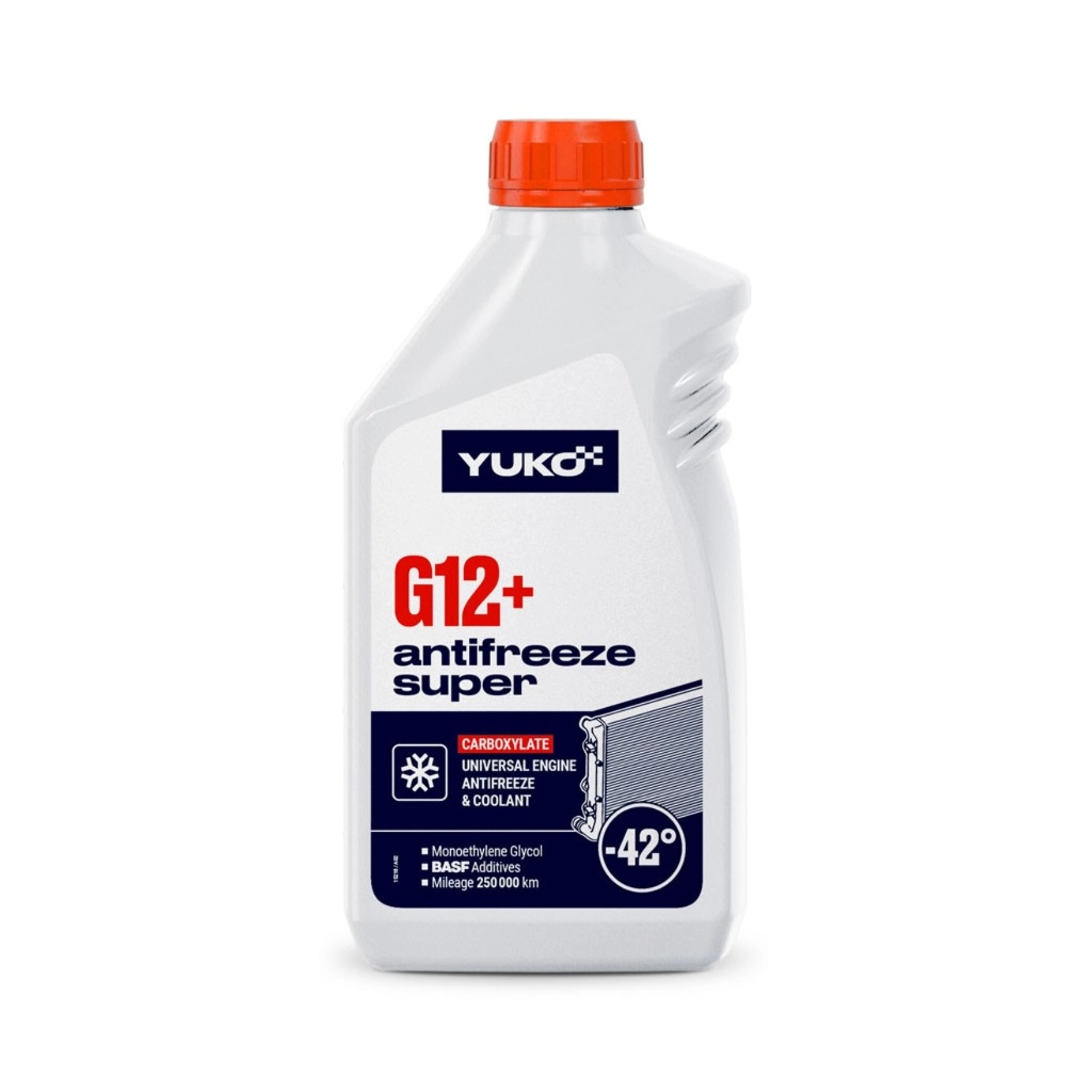 Антифриз Yuko -40 Super G12+ червоний 1л (4820070244489) - изображение 1