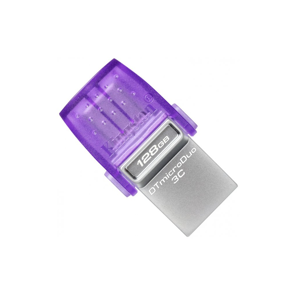 USB флеш накопичувач Kingston 128GB DataTraveler microDuo 3C USB 3.2/Type C (DTDUO3CG3/128GB) - зображення 1
