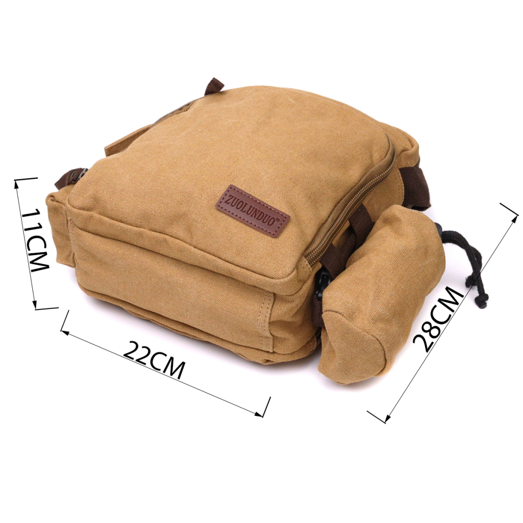 Сумка Vintage Текстильна сумка з чохлом для води Пісочна (22210) - зображення 3