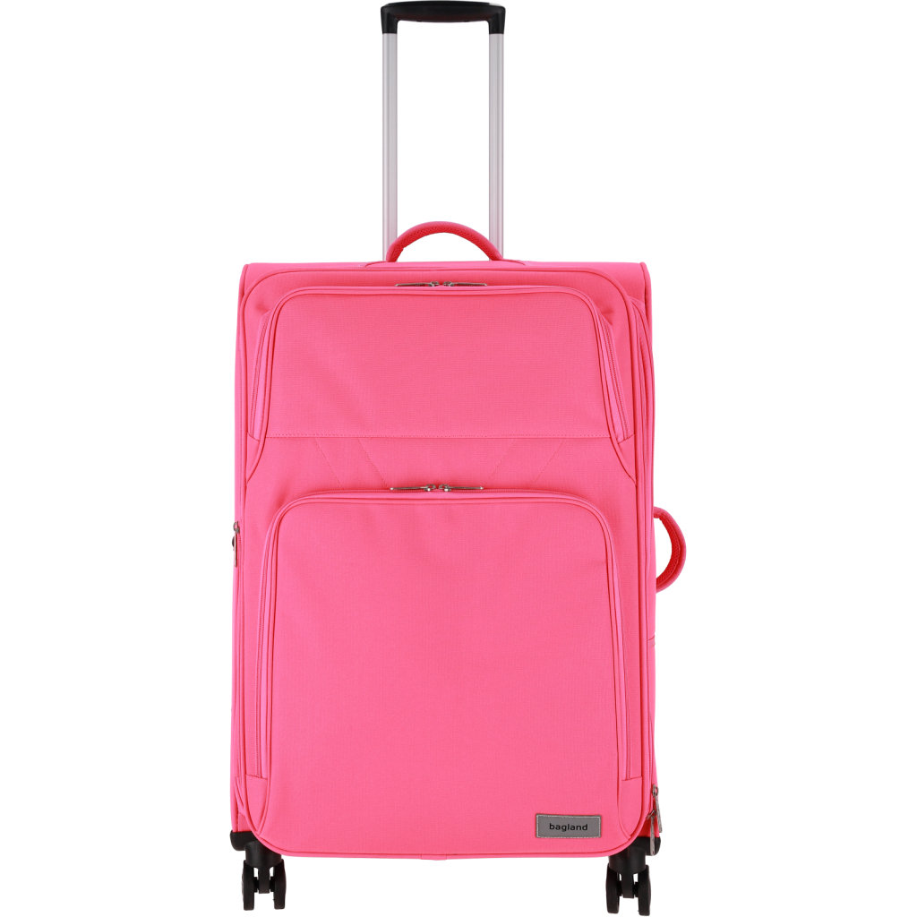 Валіза Bagland Валенсія велика 83 л 003796627 Яскраво-малинова (831517572) - зображення 1