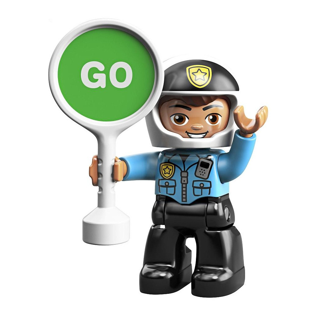 Конструктор LEGO DUPLO Поліцейський мотоцикл 8 деталей (10900) - зображення 6