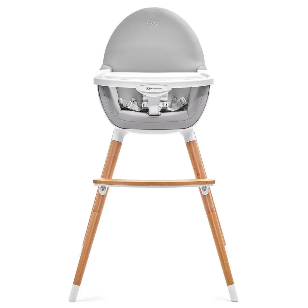 Стілець для годування Kinderkraft 2 в 1 Fini Gray (5902533902903) - зображення 4