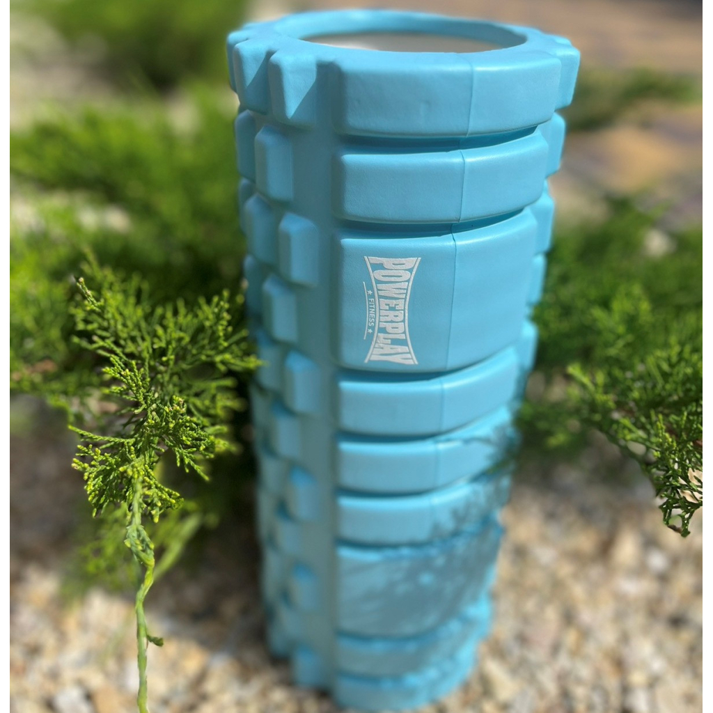 Масажний ролик PowerPlay 4025 Massage Roller 33x14см Синій (PP_4025_Blue) - зображення 8