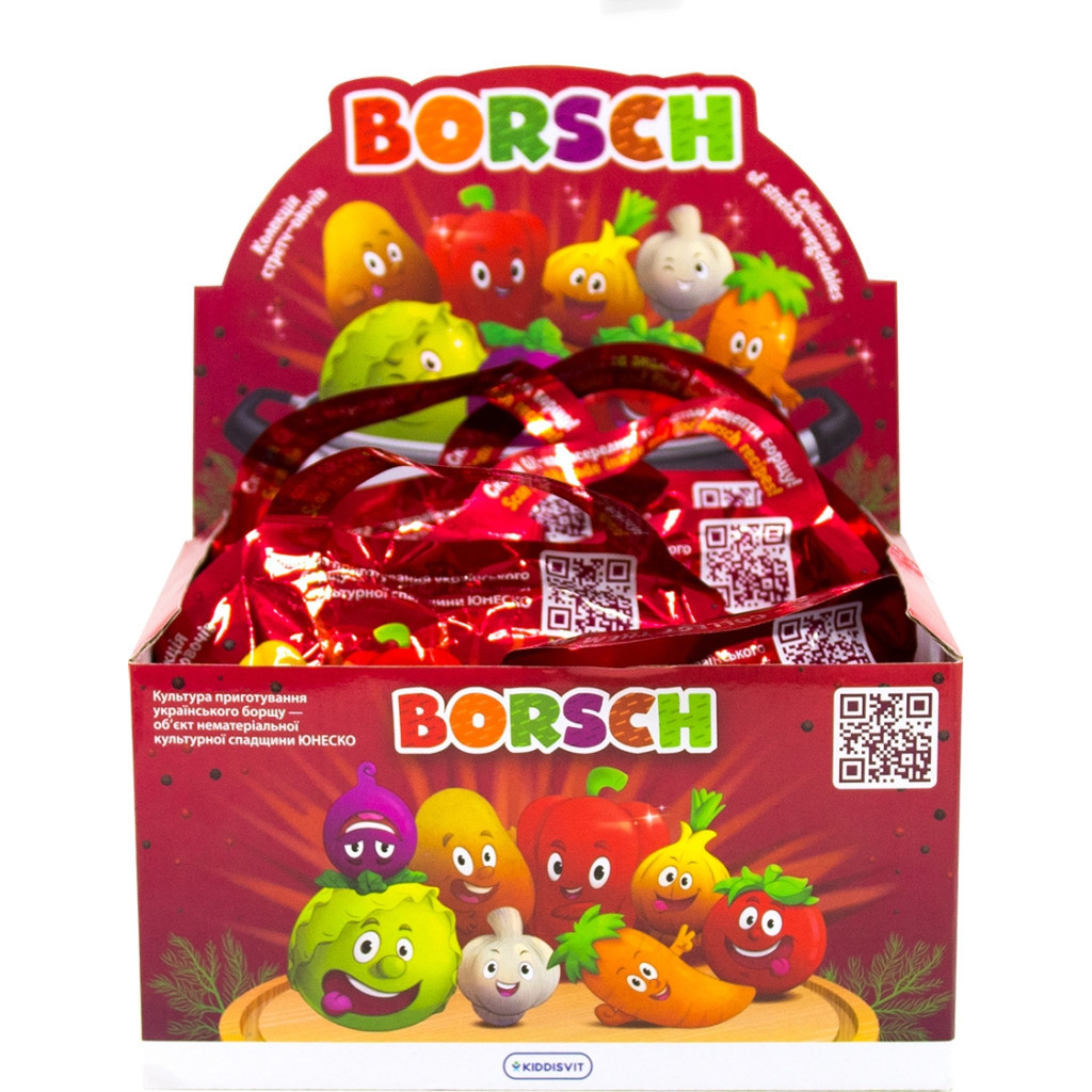 Антистрес Borsch сюрприз у вигляді овочу 8 шт на дисплеї (41/CN23-CDU) - зображення 1