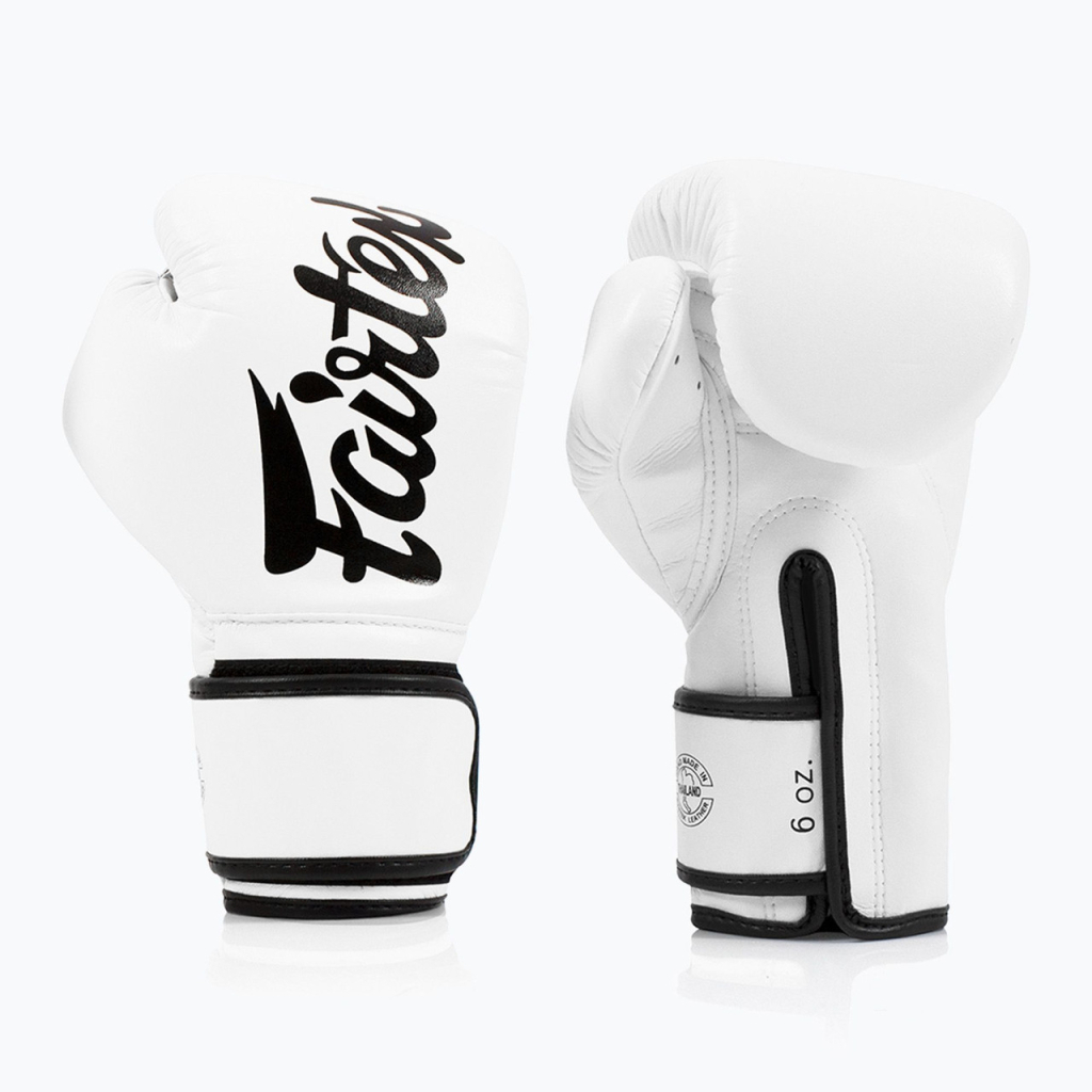 Боксерські рукавички Fairtex BGV14 White 10 унцій (бинти в комплекті) (BGV14_10oz_White) - зображення 6