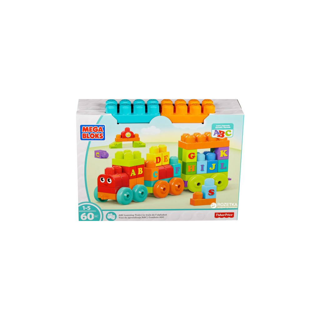 Конструктор Mega Bloks Поїзд із літерами (DXH35) - изображение 1