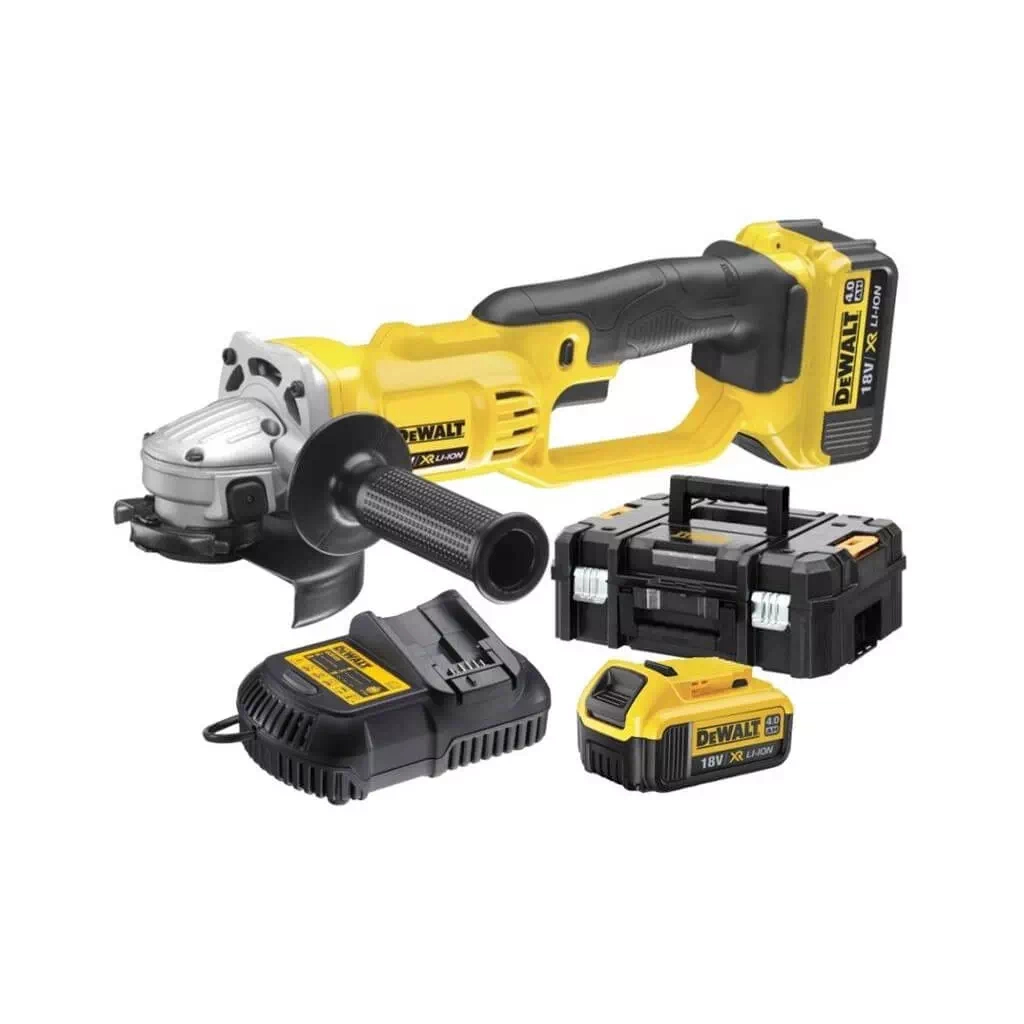Шліфувальна машина DeWALT 18В XR Li-lon, 2x4Ah, 125 мм, 8000 об/хв (DCG412M2) - зображення 1
