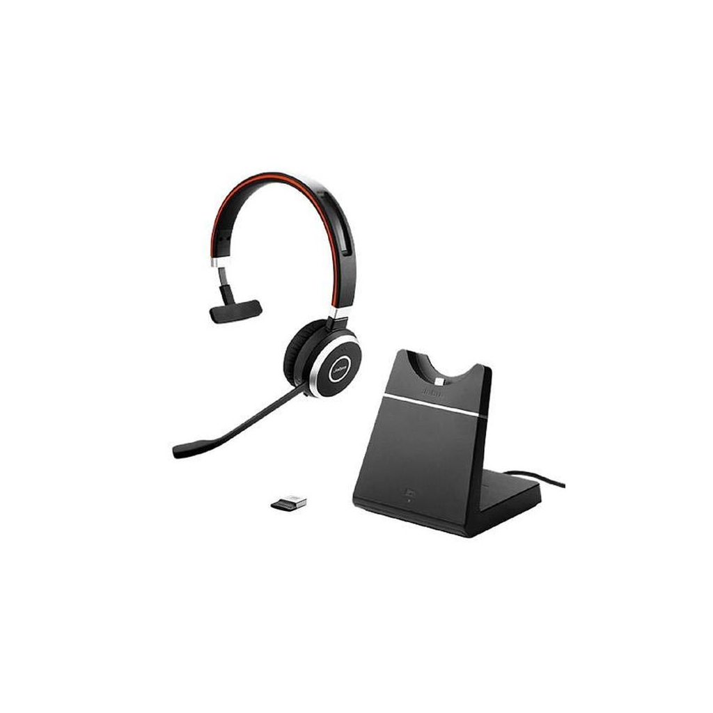 Навушники Jabra Evolve 65 MS Mono Charging Stand (6593-823-399) - зображення 1