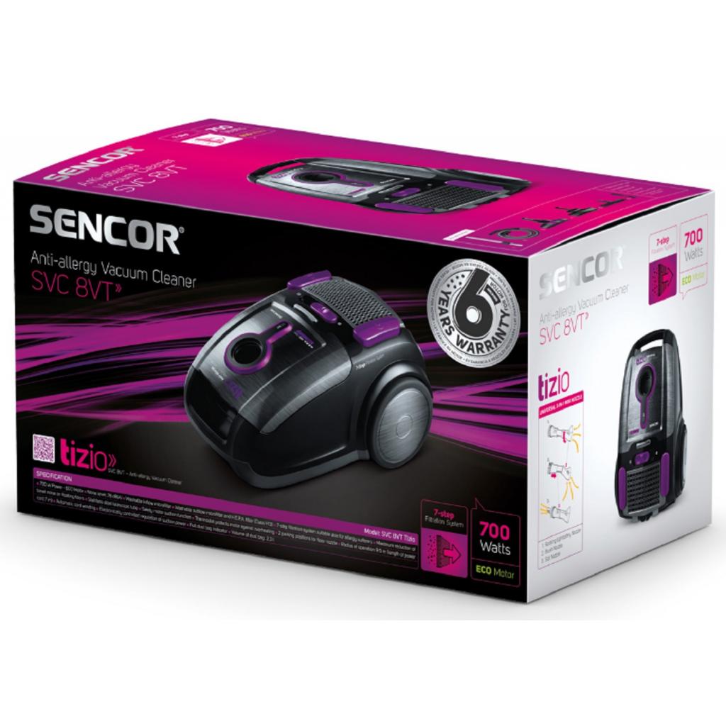 Пилосос Sencor SVC8VT-EUE2 - зображення 5