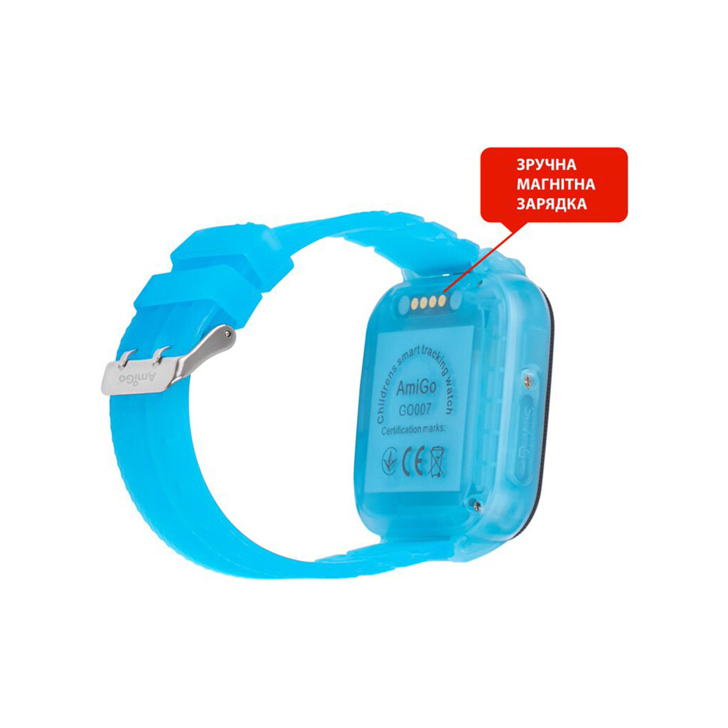 Смарт-годинник Amigo GO007 FLEXI GPS Blue (871497) - зображення 3