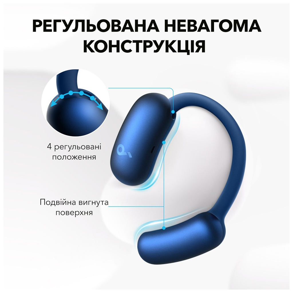 Навушники Anker SoundСore AeroFit 2 Blue (A3874G31) - зображення 11