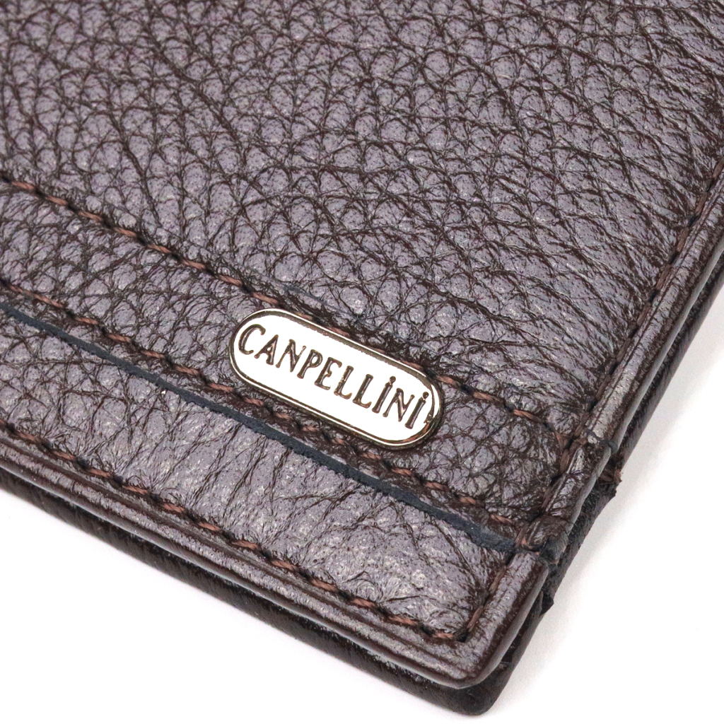 Гаманець Canpellini Затискач з натуральної шкіри Коричневий (21517) - зображення 5