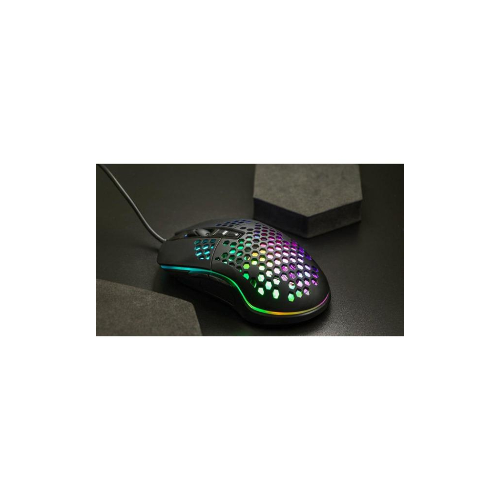 Мишка XO M4 4000 DPI RGB USB Black (XO-M4-BK) - зображення 7