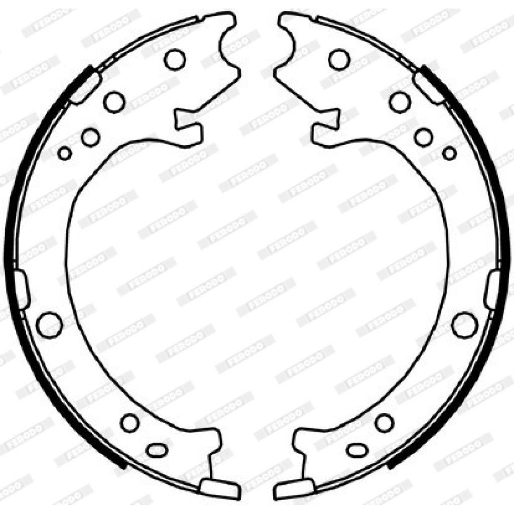 Гальмівні колодки FERODO FSB4043 - зображення 1