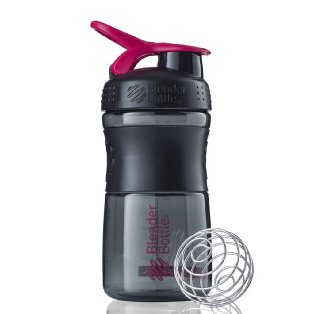 Шейкер спортивний BlenderBottle SportMixer Flip 20oz/590ml Black/Pink (SM 20oz Black/Pink) - зображення 3
