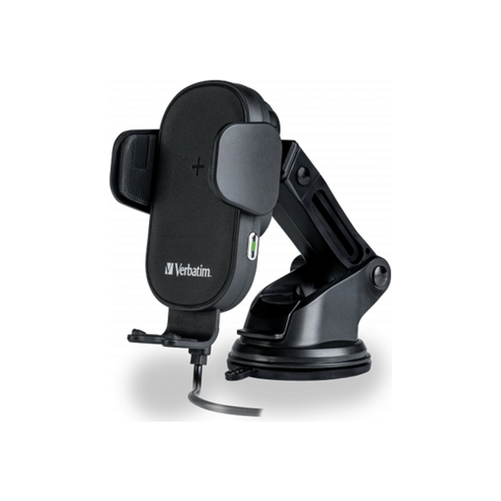 Універсальний автотримач Verbatim FWC-01 with Qi Fast Wireless Car Charger (49552) - изображение 3