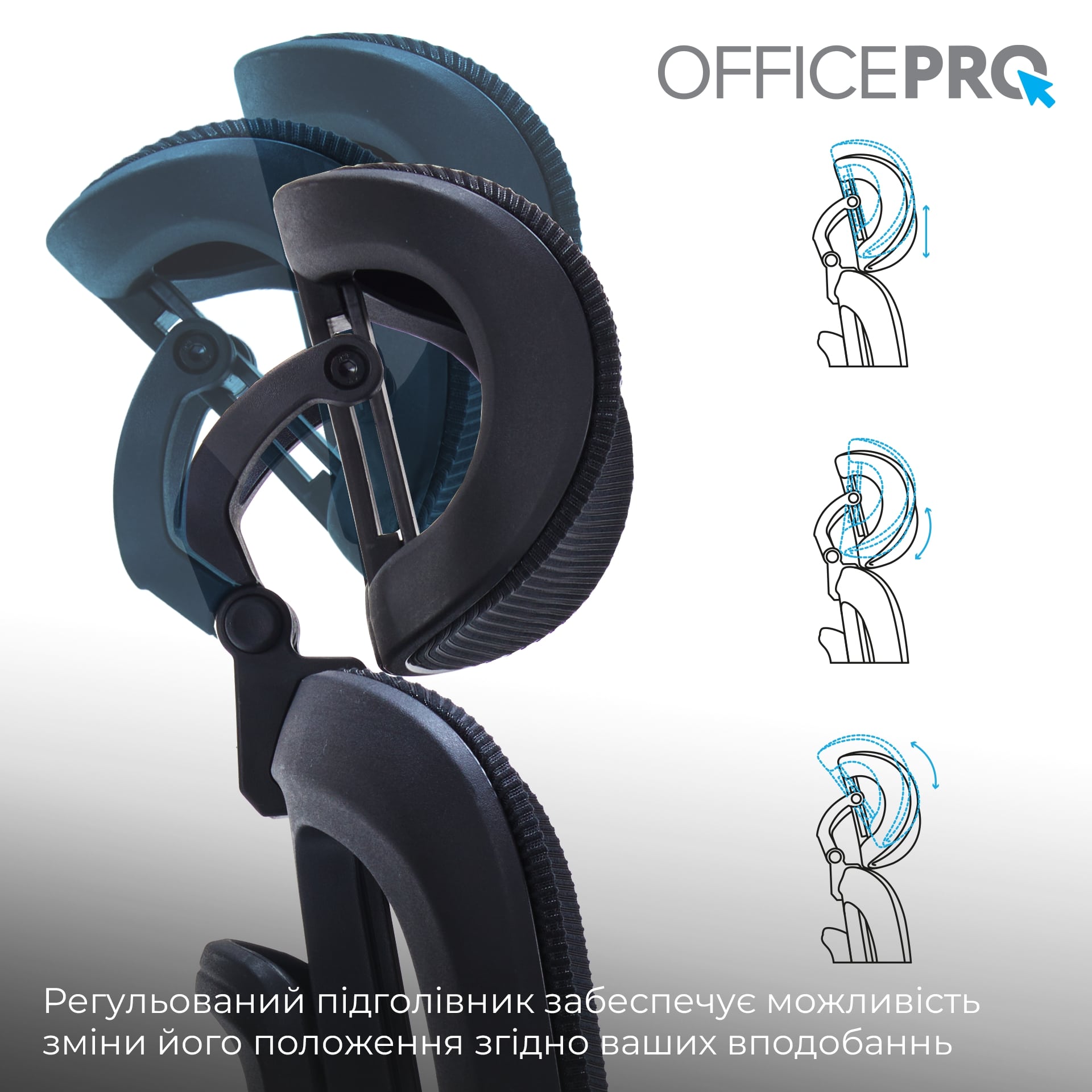Крісло офісне OfficePro Skyline OC580-B-B-B Black - зображення 12
