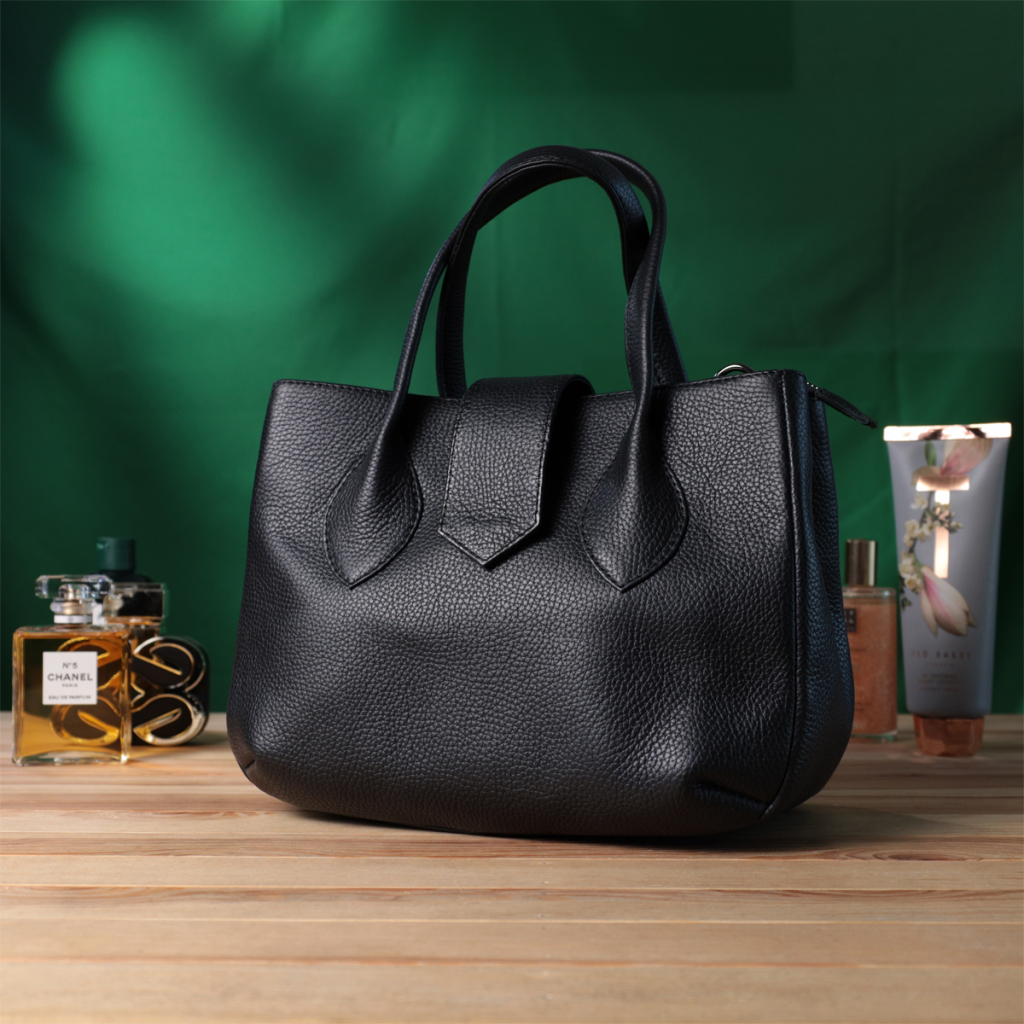 Сумка Shvigel З натуральної шкіри Чорна (22829) - зображення 11