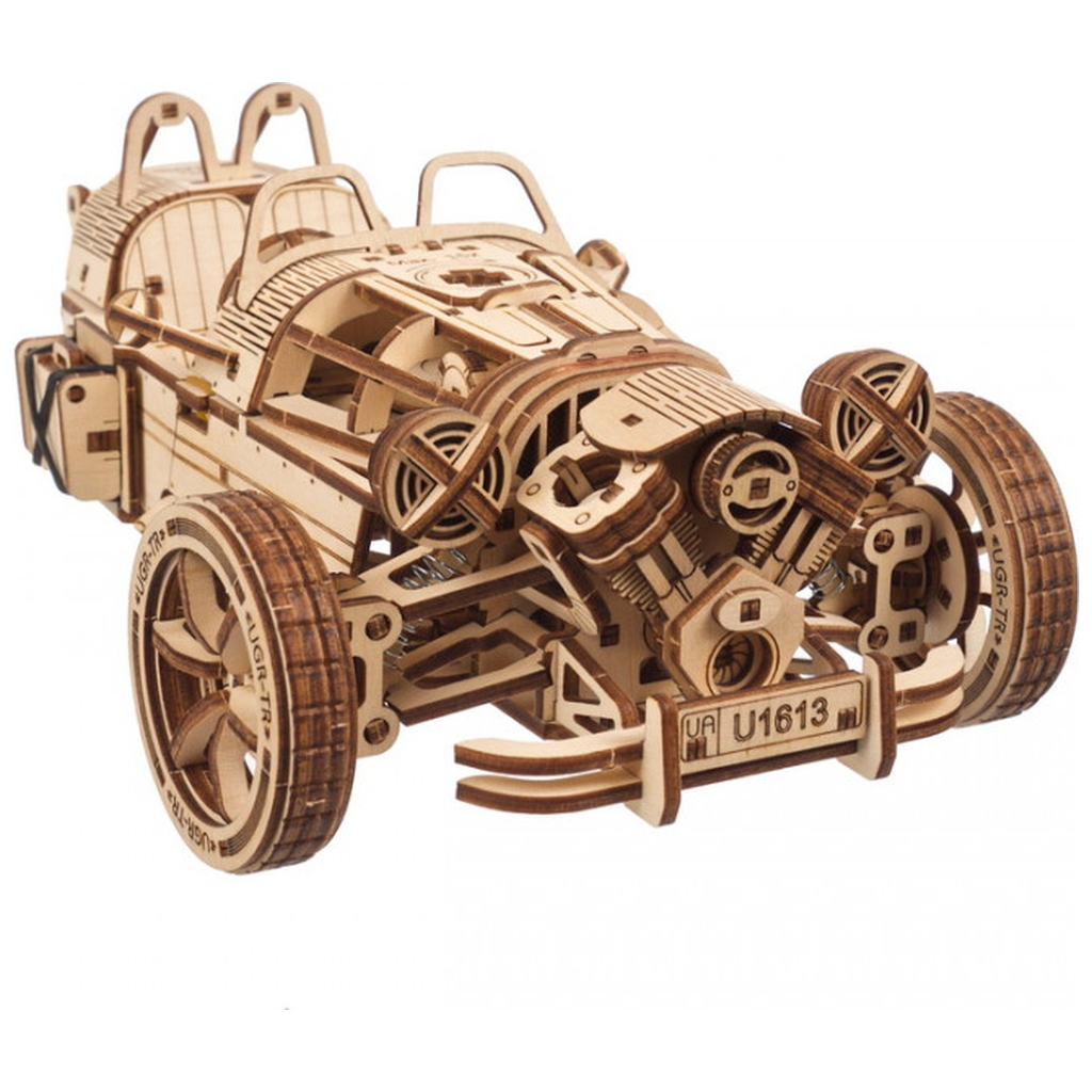 Конструктор Ugears механічний 3D Трицикл UGR-S (70216) - зображення 9