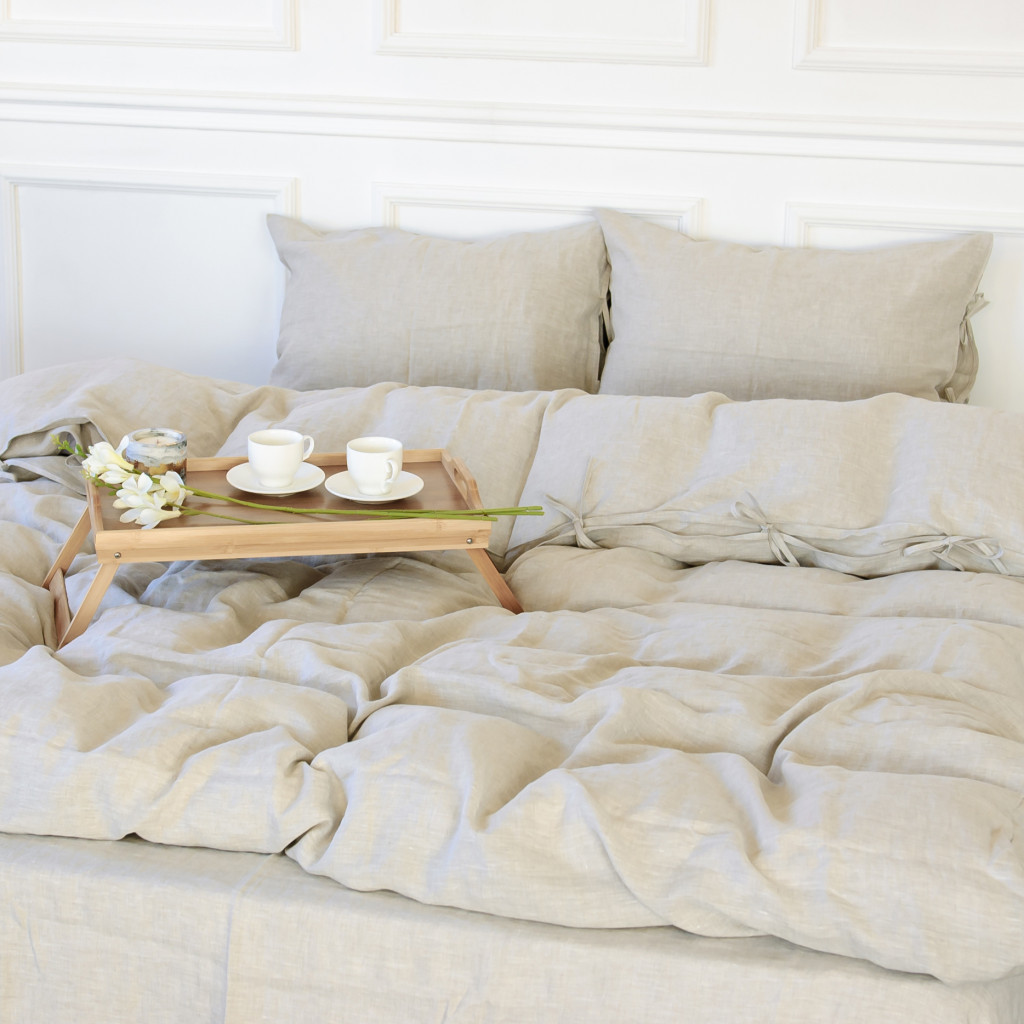 Постільна білизна MirSon Льон Grey sky 2х160х220 (2200005371534) - зображення 10