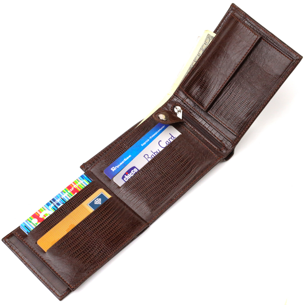 Гаманець Canpellini З натуральної шкіри Коричневий (21864) - зображення 7