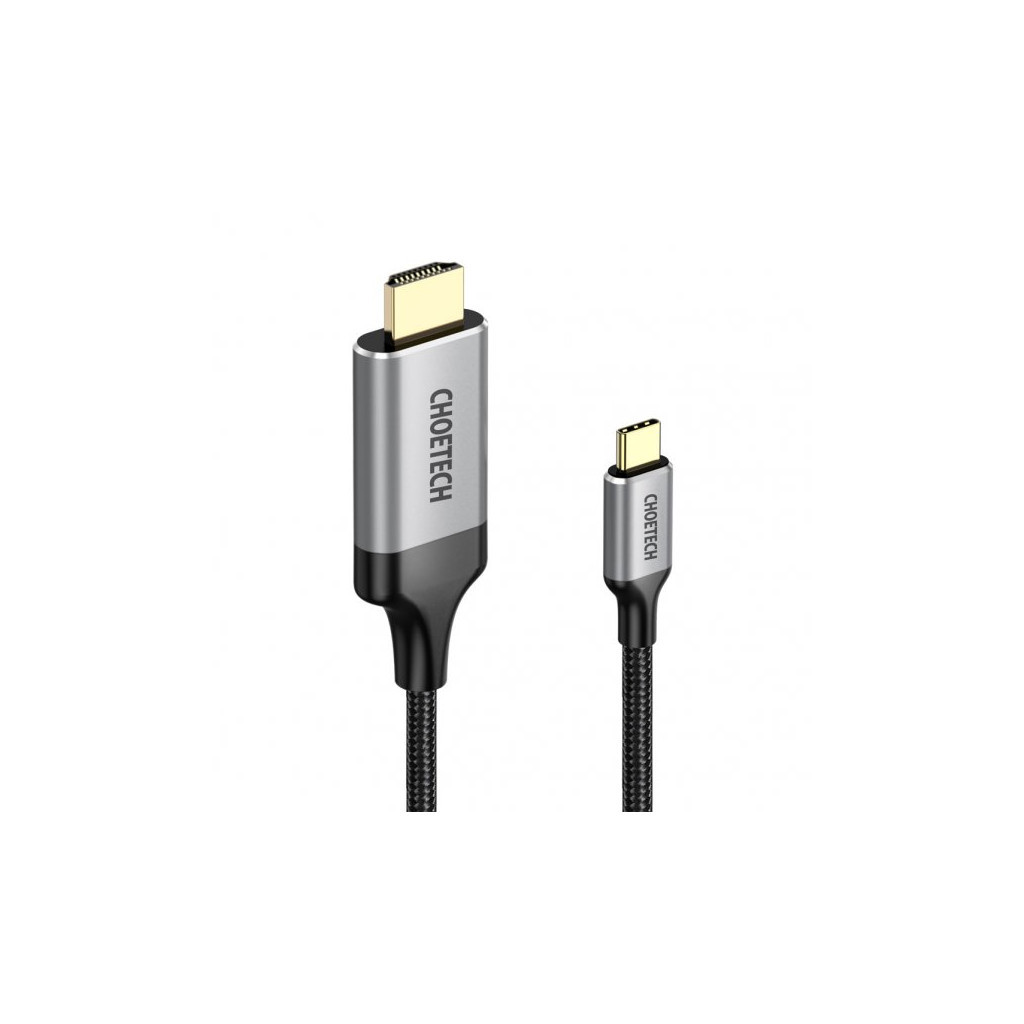 Кабель мультимедійний USB-C to HDMI 1.8m 4K 60Hz Choetech (CH0021-BK) - зображення 3