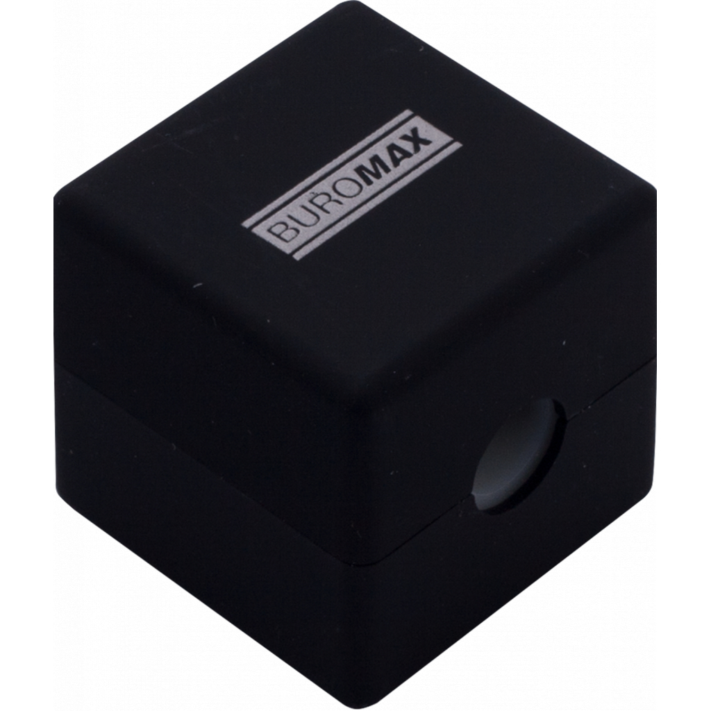 Точилка Buromax CUBE RUBBER TOUCH пластиковий корпус контейнер (BM.4757-1) - изображение 4